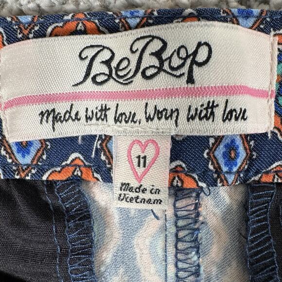 BeBop Cropped Pants Sz 11 Boho Chic Retro 70s Groovy Medallions Parisian Office - Picture 9 of 14